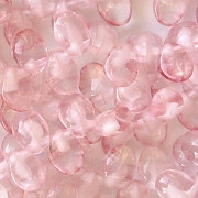 6x8mm Pink Swirl Petal Beads [50]