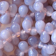 6mm Lavender Opalescent Teardrop Beads [100]
