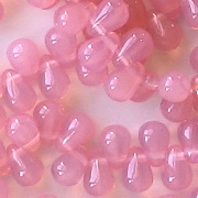 6mm Milky Pink Teardrop Beads [100]