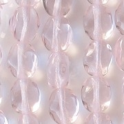 7mm Light Pink Diamond Oval Beads [50] (see Comments)