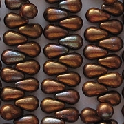 6mm Copper Iris Teardrop Beads [100] (see Comments)