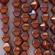 6mm Reddish-Bronze Bicone Beads [50]