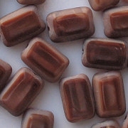 12mm Mahogany Satin Polished Rectangle Beads [20]