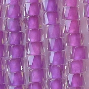 5x6mm Purple-Lined Faceted Pony Beads [50]