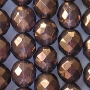 10mm Bronze/Purple Faceted Round Beads [20]