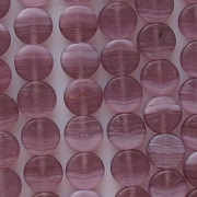 8mm Amethyst Swirl Matte Coin Beads [50] (see Comments)