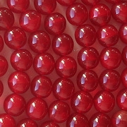 6mm Oxblood Red Round Beads [50]