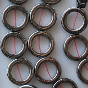 12mm Hematite Ring Beads [20]