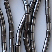 6mm Hematite Cylinder Beads [50]