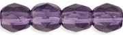 4mm Tanzanite Purple Faceted Round Beads [100]